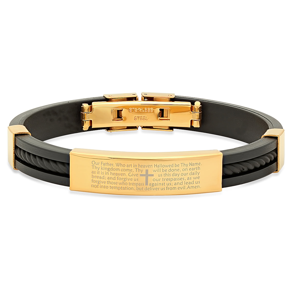 Lord's Prayer Lasso ID Bracelet