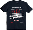 Outrank - T Shirt - Our Crew Makes Moves - Navy
