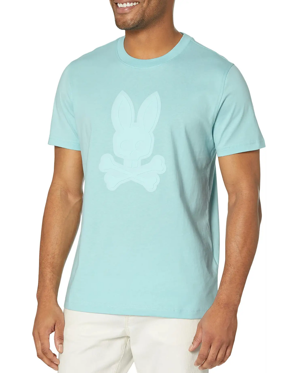 Psycho Bunny Damon Graphic Men's Tee Shirt Sea Foam