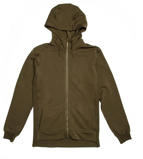 City Lab - Zipper Hoodie - Olive Green