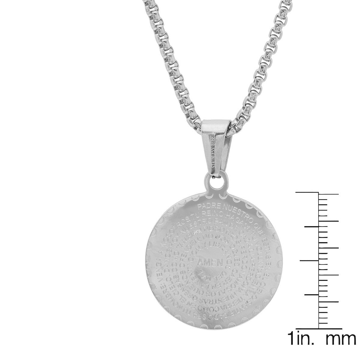 Padre Nuestro Prayer with Simulated Diamonds