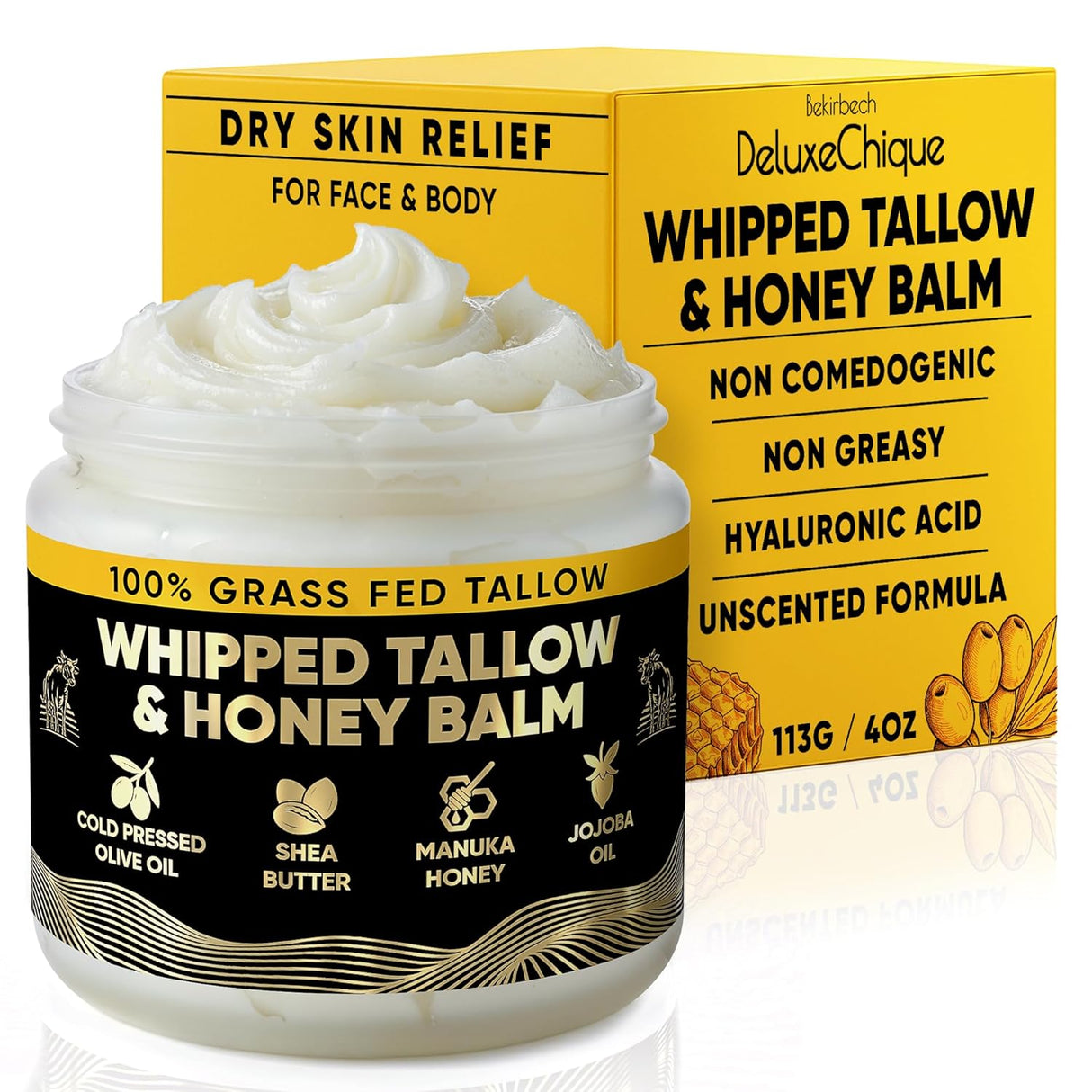 Bekirbech DeluxeChique™ Whipped Beef Tallow for Skin