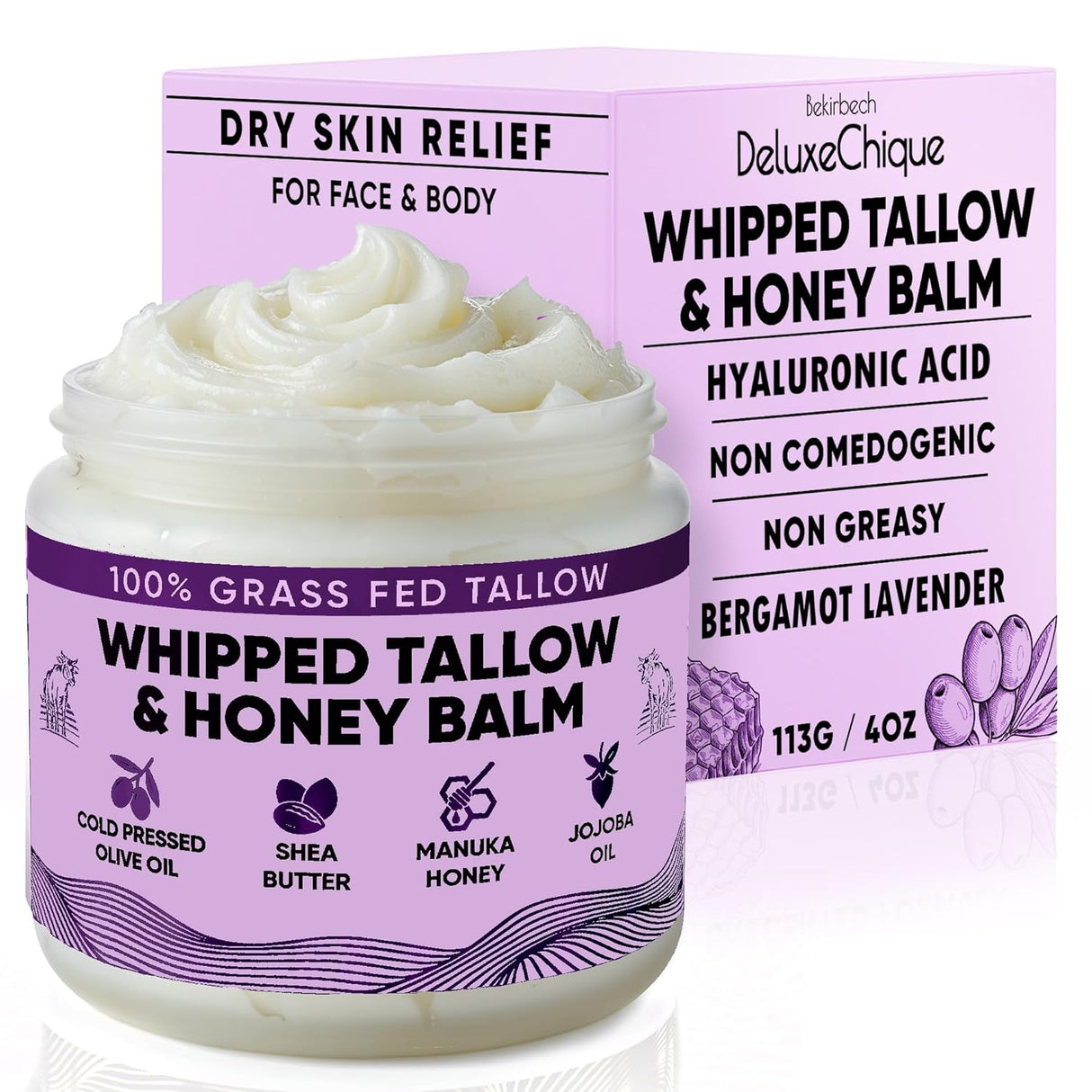 Bekirbech DeluxeChique™ Whipped Beef Tallow for Skin