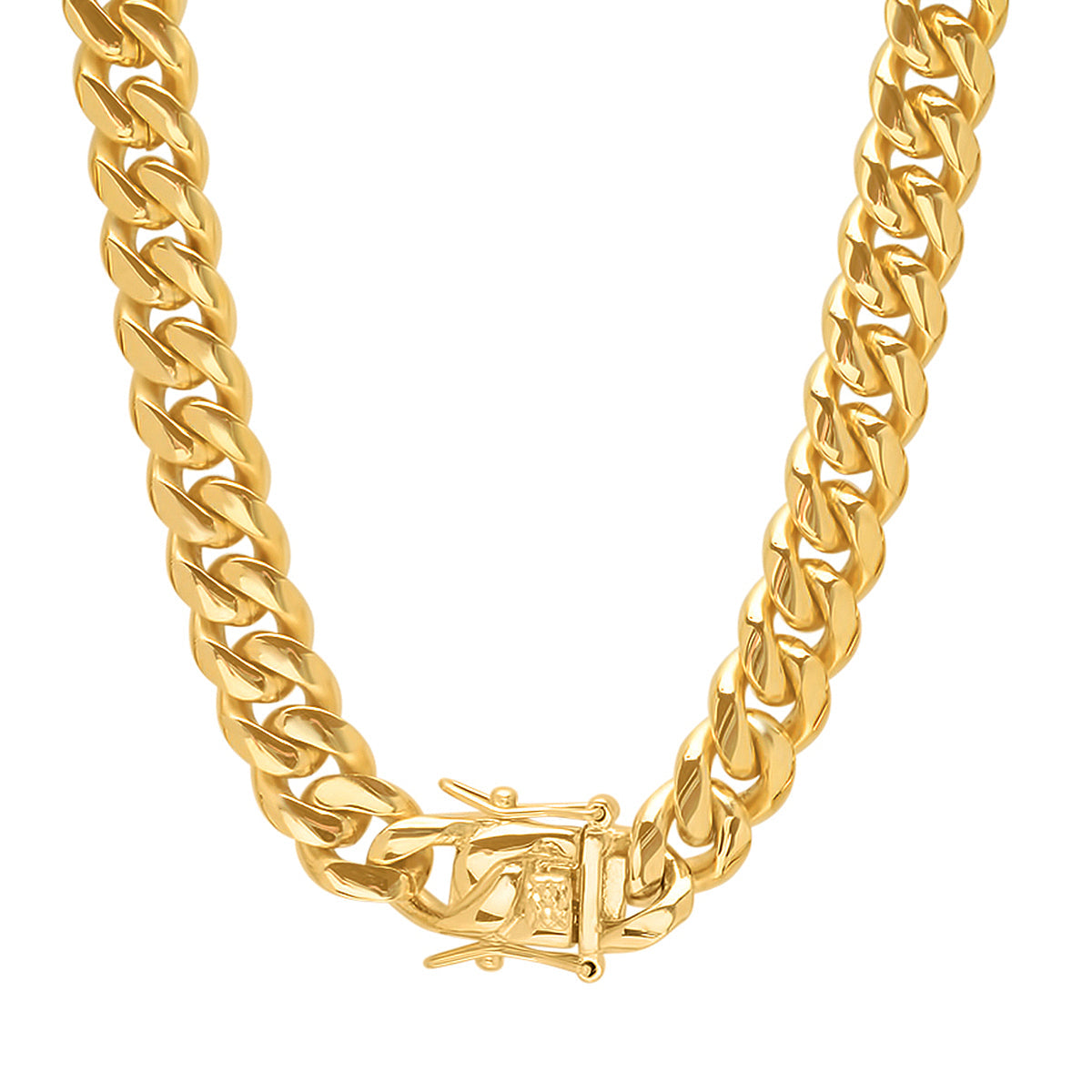 XXL Miami Cuban Link Luxe Lock Necklace