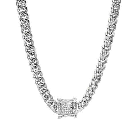 XL Miami Cuban Link Deluxe Iced Out Lock Necklace