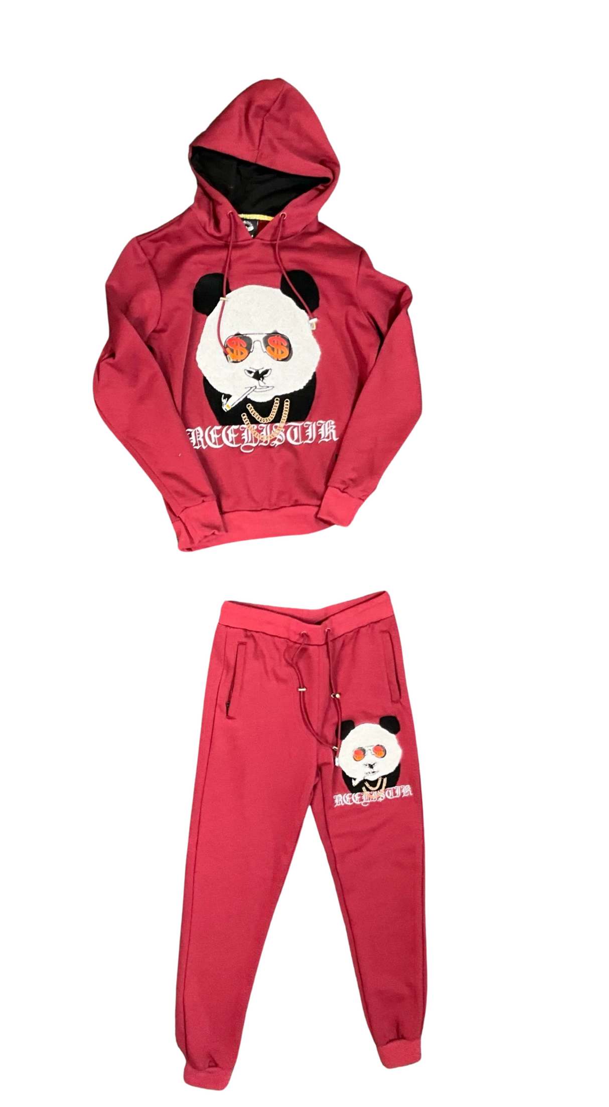 Reelistik Top& Bottom Set - Panda - Maron