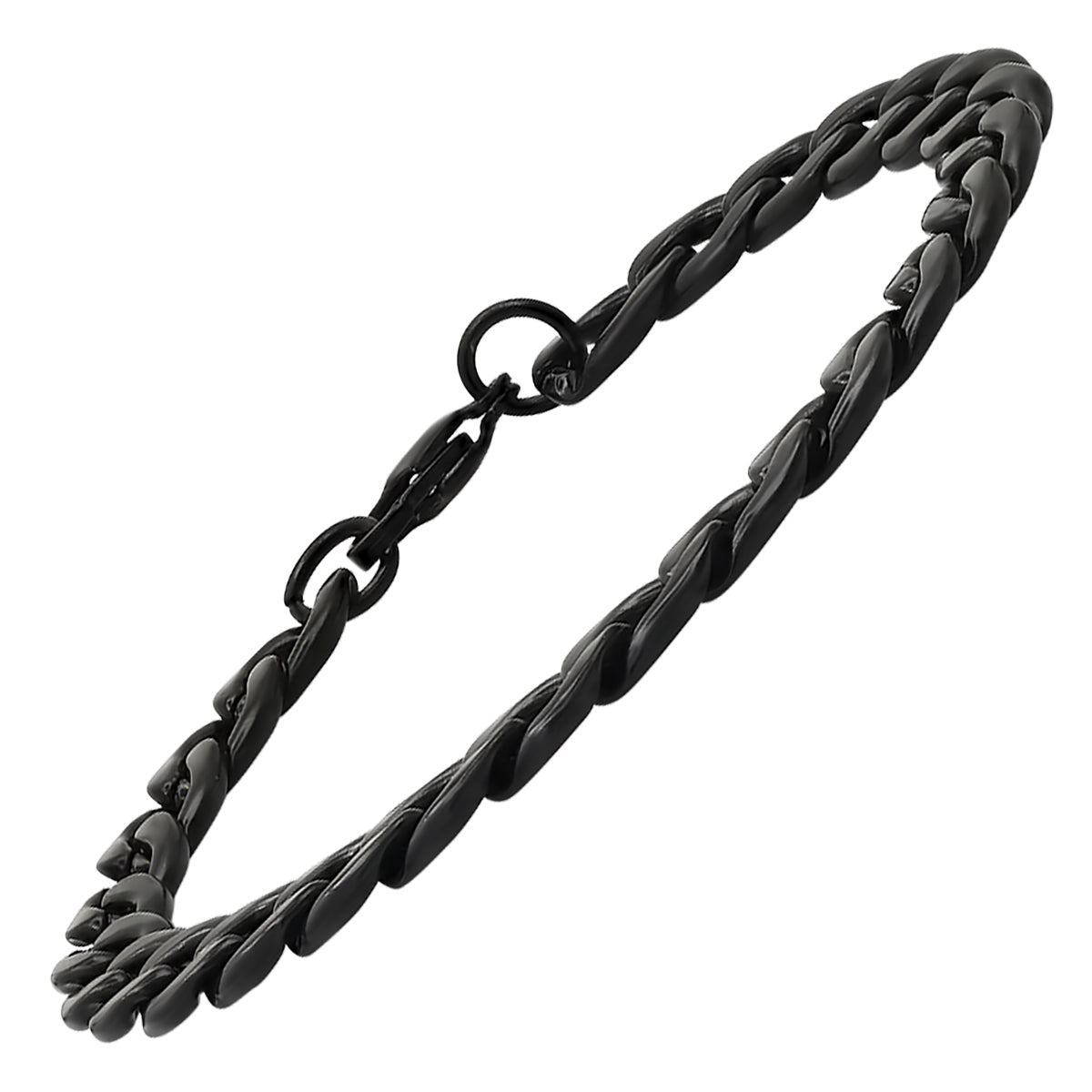 Black Ion Plated Cuban Link Bracelet