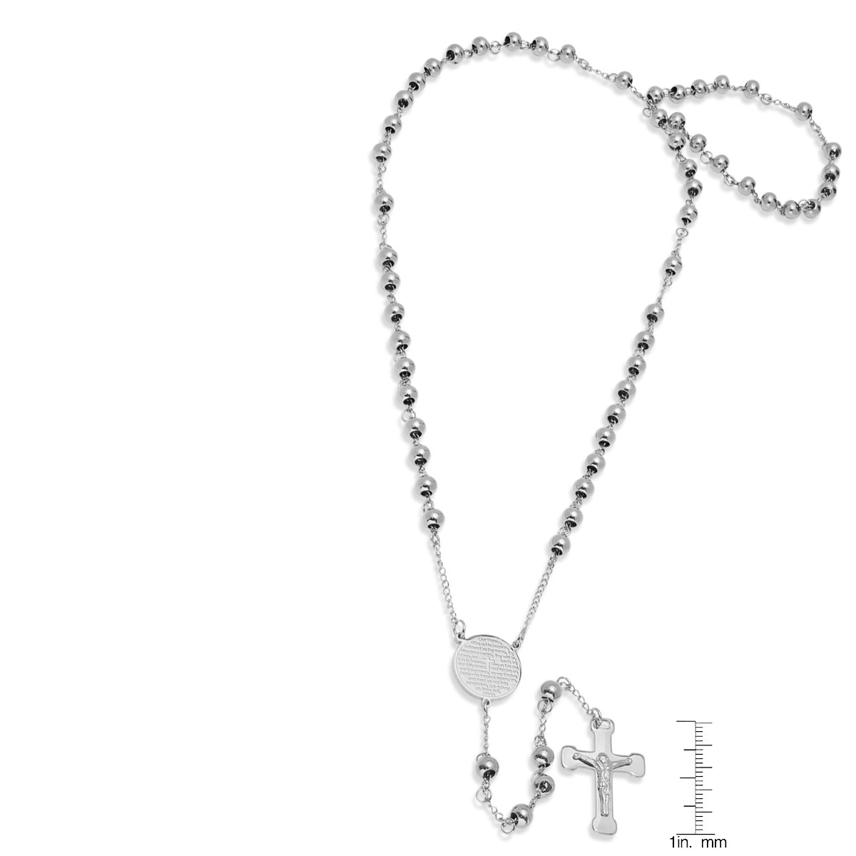 Our Father Prayer Rosary Necklace