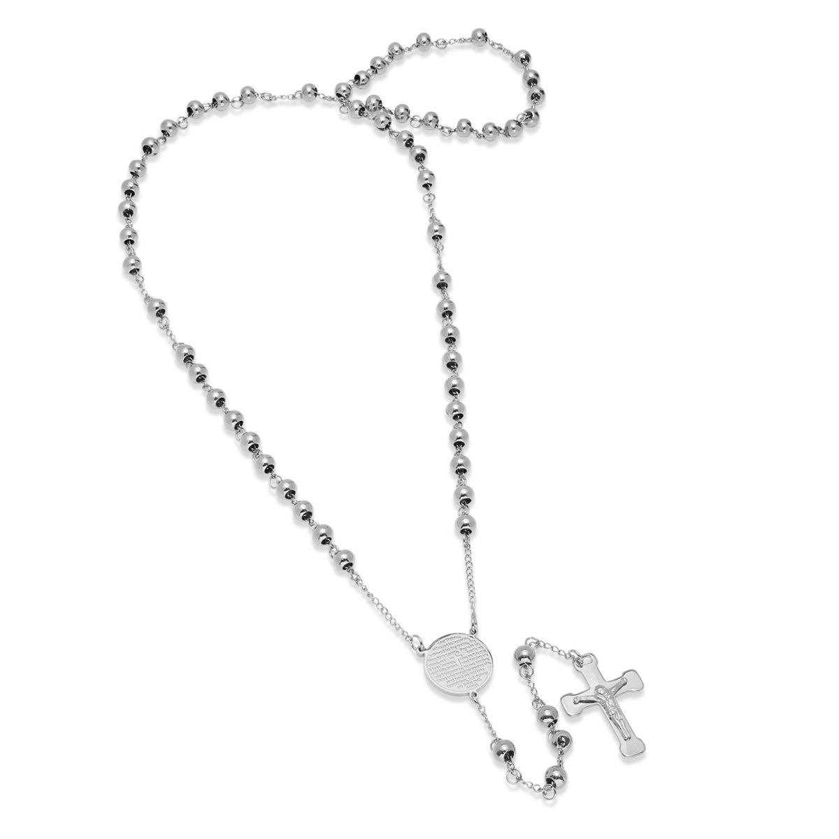 Our Father Prayer Rosary Necklace