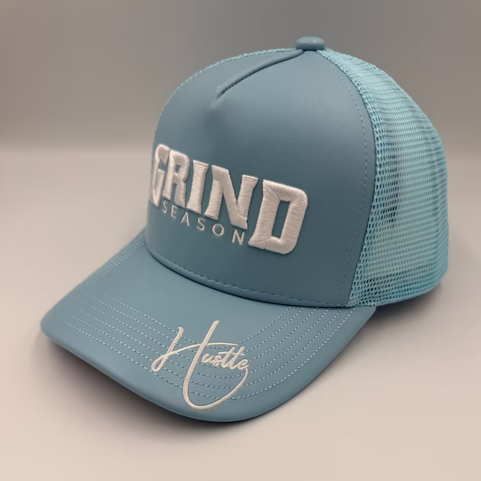 Grind Season Leather Trucker Hat Multi Colors