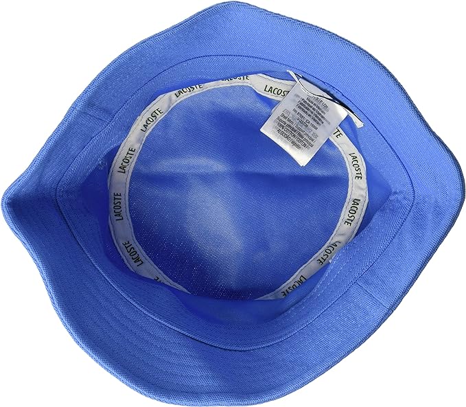 Lacoste UNISEX ORGANIC COTTON BUCKET HAT BLUE