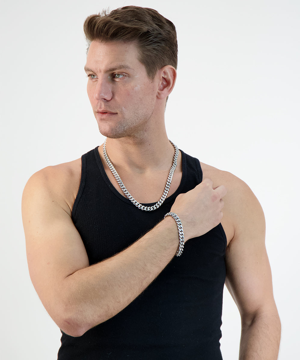 XL Cuban Link Super Deluxe Iced Out Lock Necklace