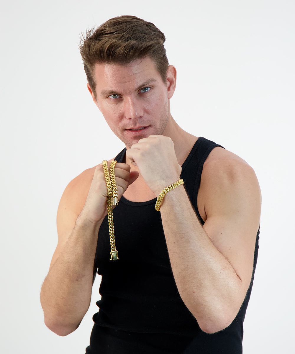 XL Cuban Link Super Deluxe Iced Out Lock Necklace