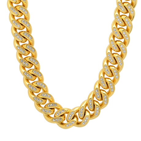 XL Cuban Link Super Deluxe Iced Out Lock Necklace