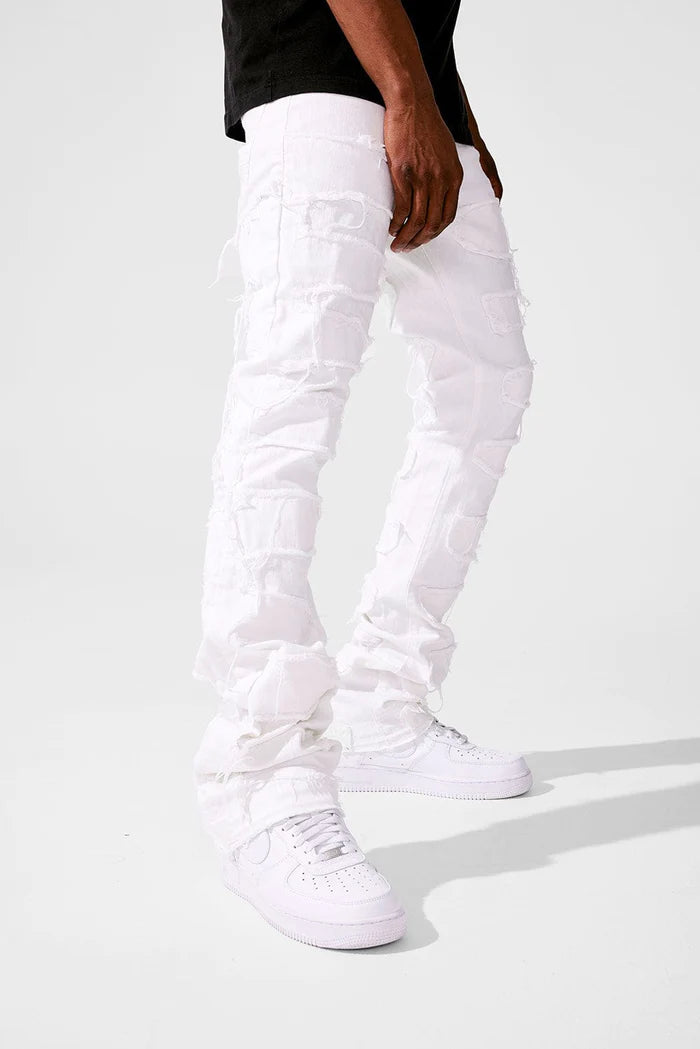 Jordan Craig Jeans - Martin Stacked Inseam - Plaster - White