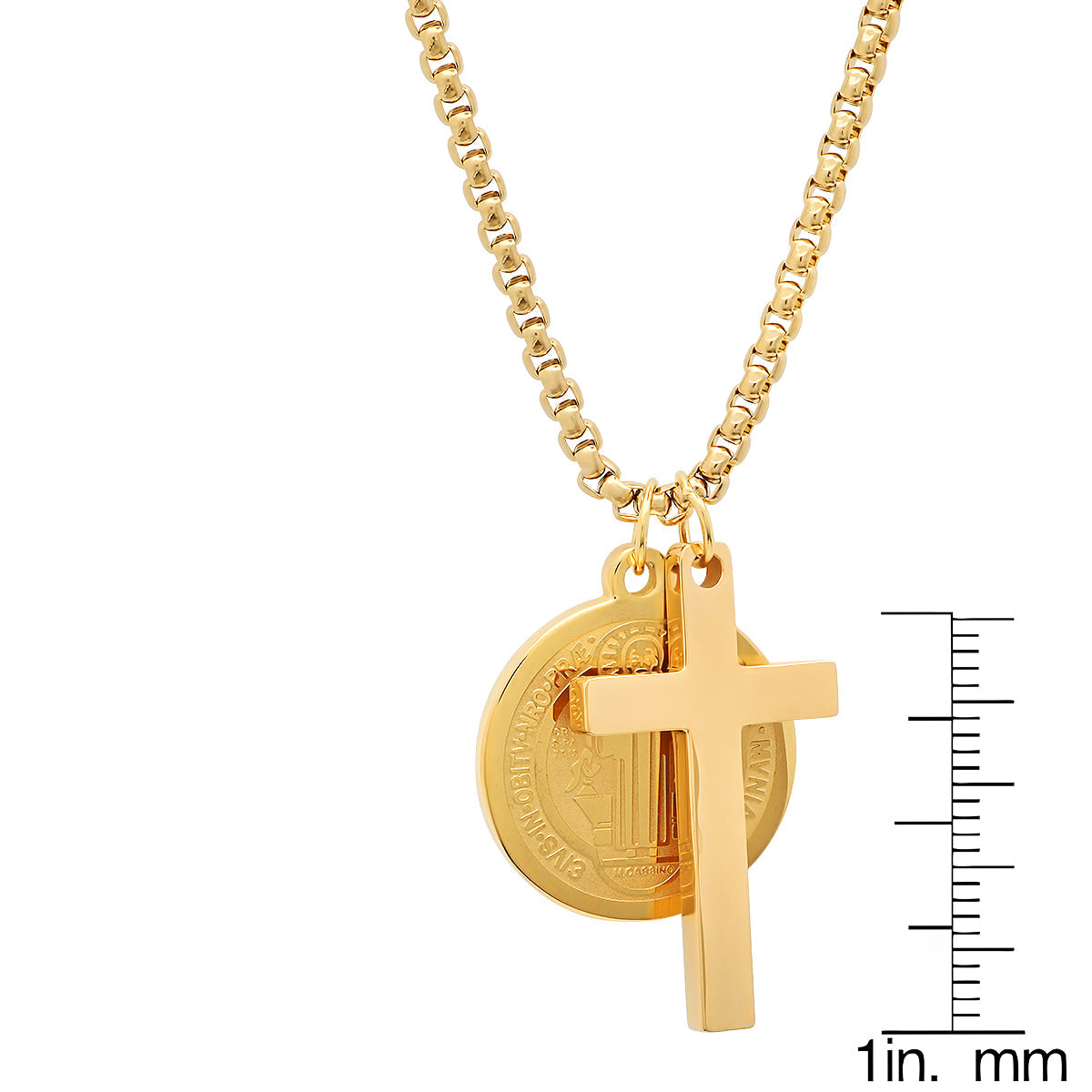 St. Benedict Medallion & Cross Pendant