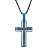 Lords Prayer Spinner Cross Pendant