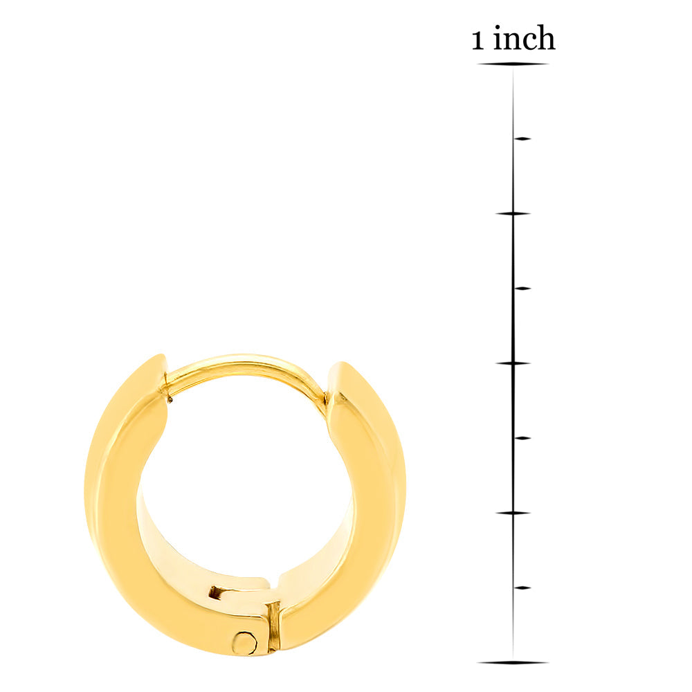 Huggie Wide Band Hoops