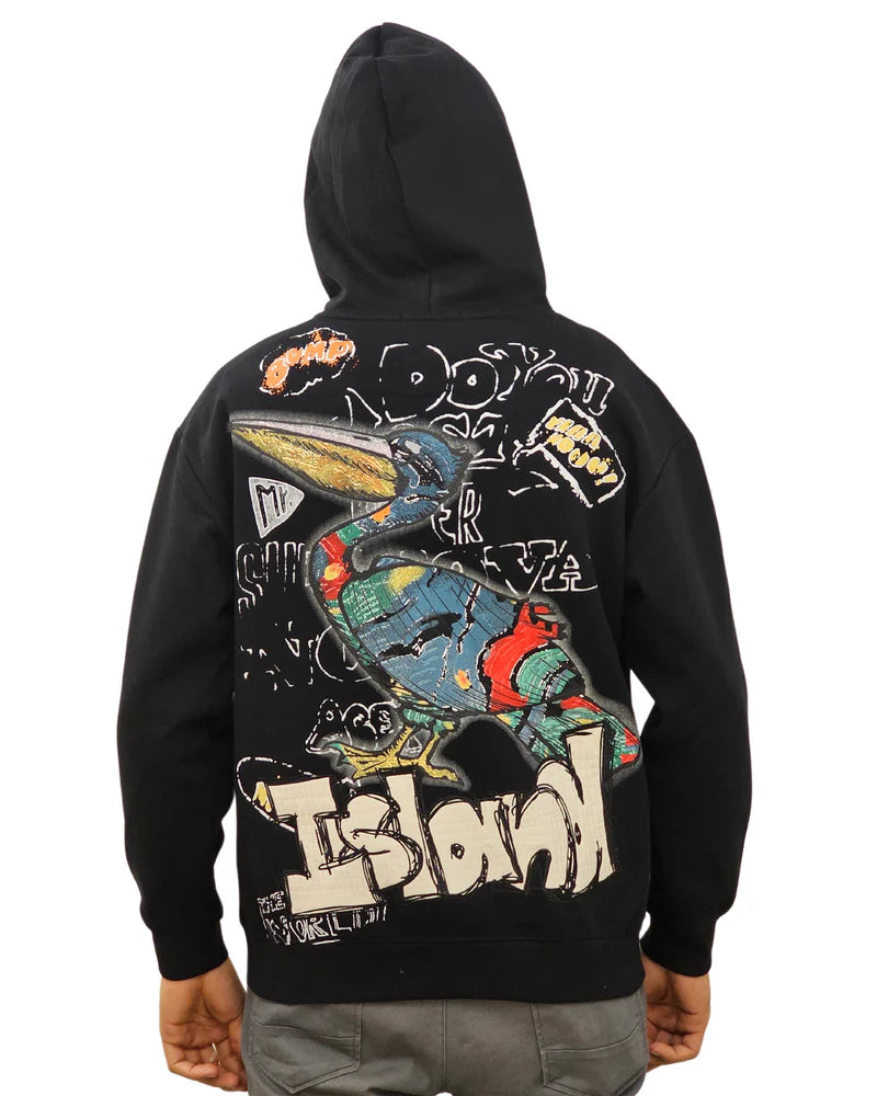 BLACK LABEL ISLAND HOODIE BLACK