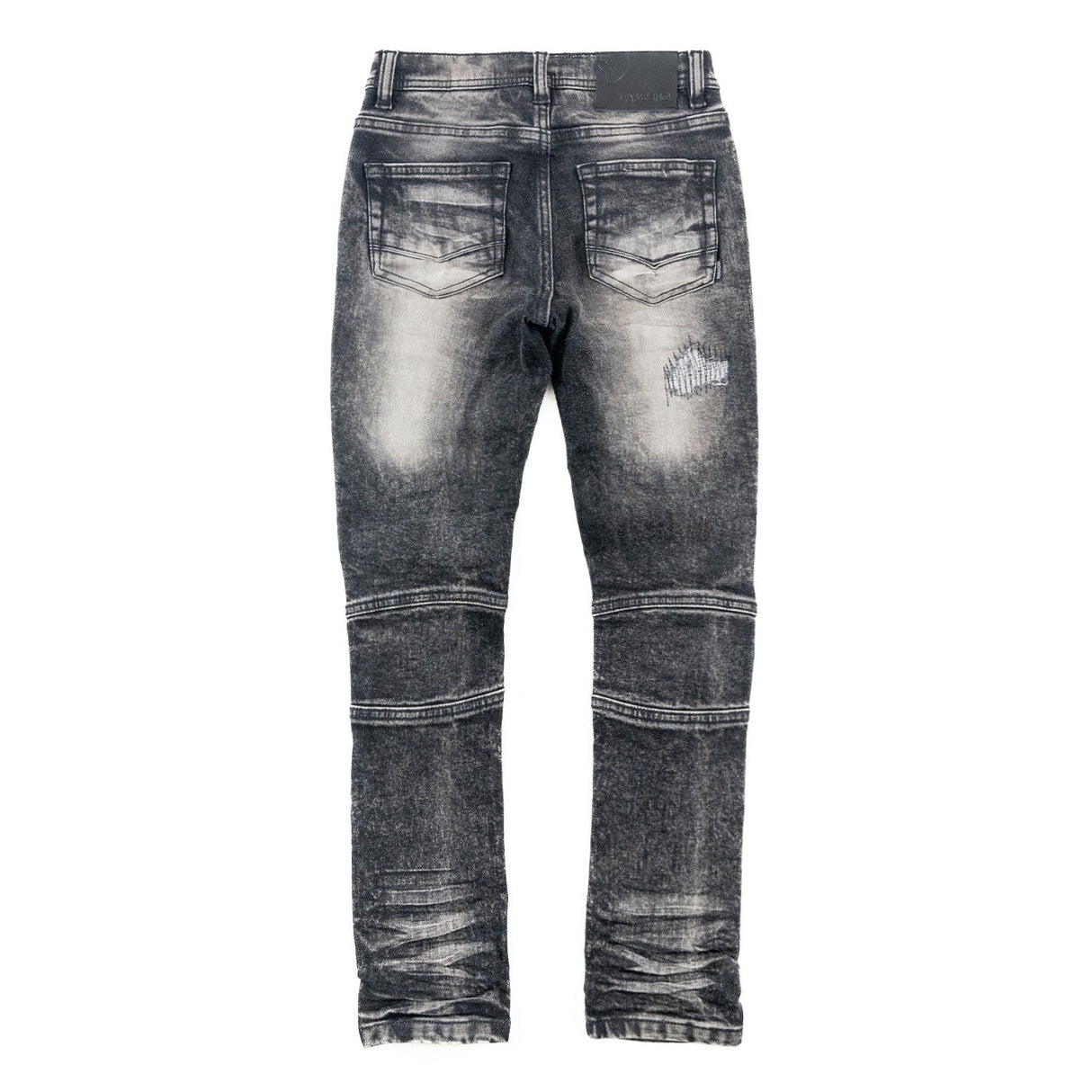 Makobi B1786 KIDS Rick Biker Jeans - Black Wash