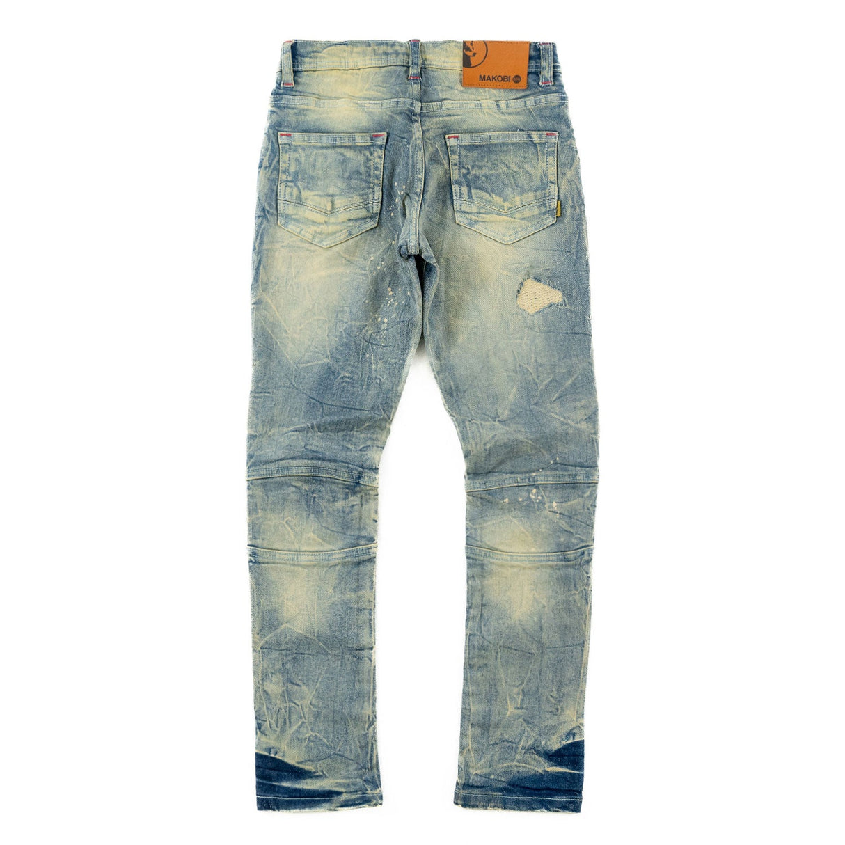 Makobi B1786 KIDS Rick Biker Jeans - Dirt