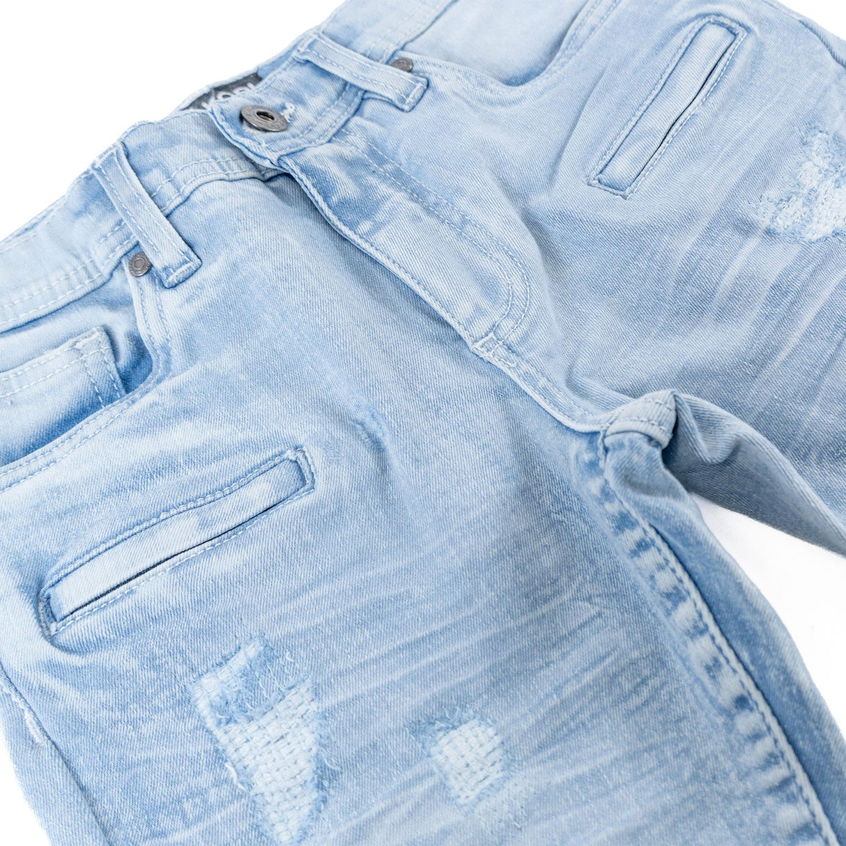 Makobi B1786 KIDS Rick Biker Jeans - Light Wash