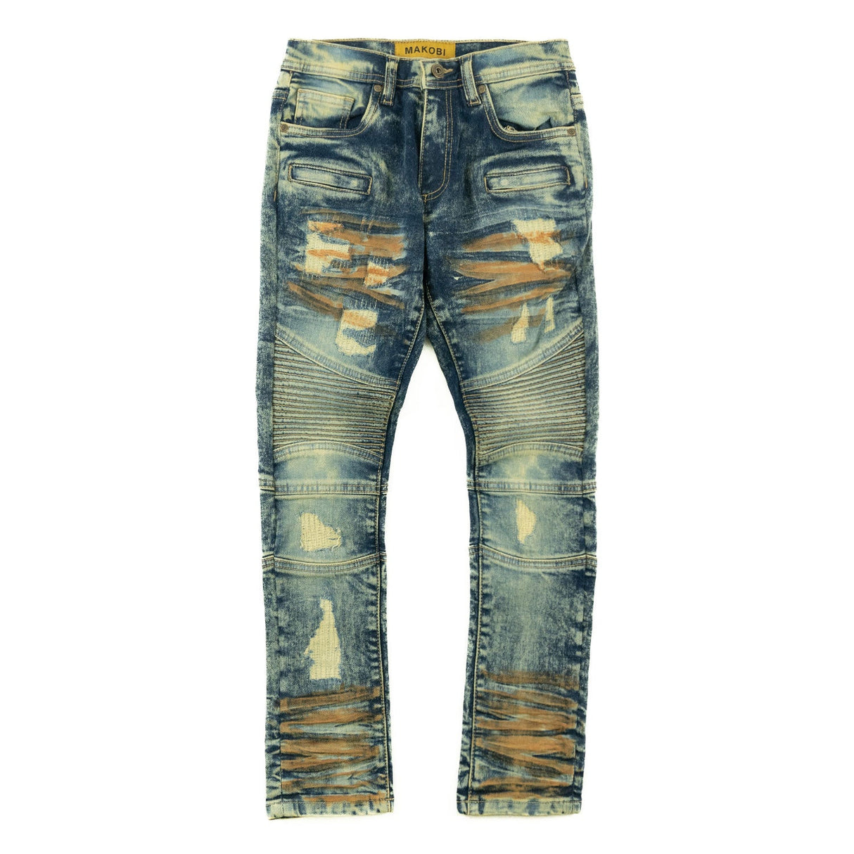 Makobi B1786 KIDS Rick Biker Jeans - Vintage