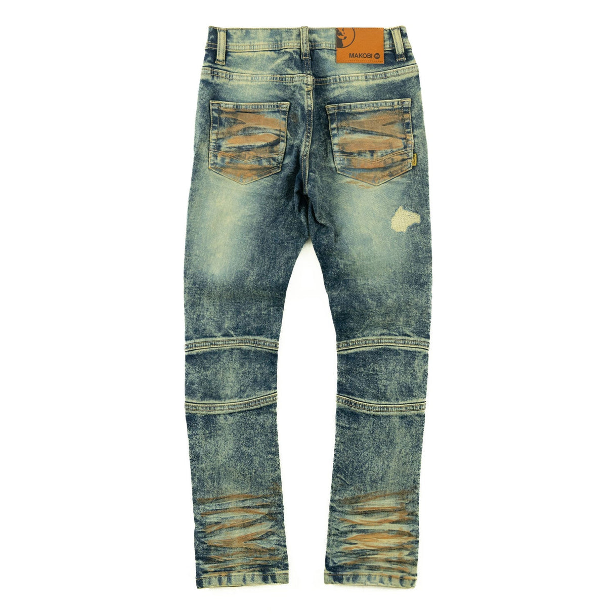 Makobi B1786 KIDS Rick Biker Jeans - Vintage