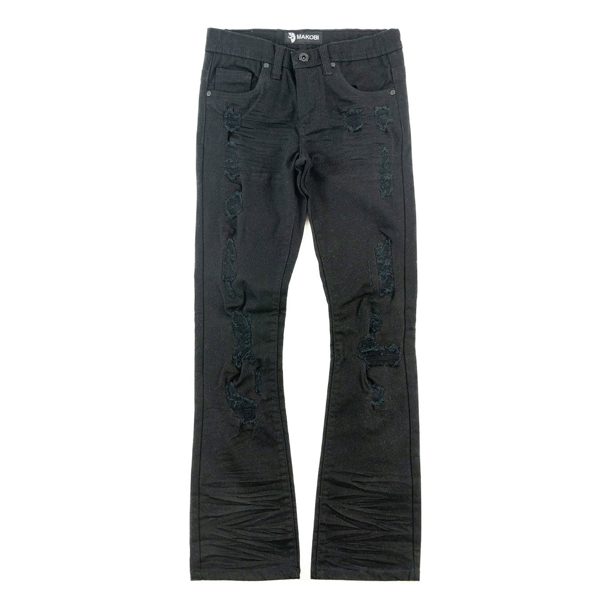 Makobi B1979 KIDS Jacob Stacked Jeans - Black