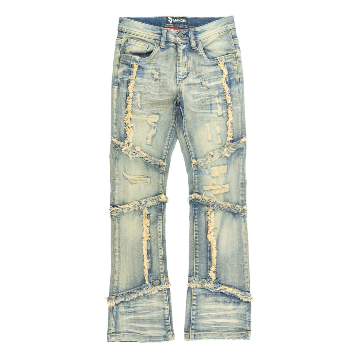 Makobi B1997 Gianno KIDS Stacked Jeans - Dirt