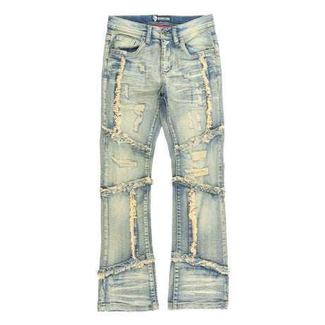 Makobi B1997 Gianno KIDS Stacked Jeans - Dirt