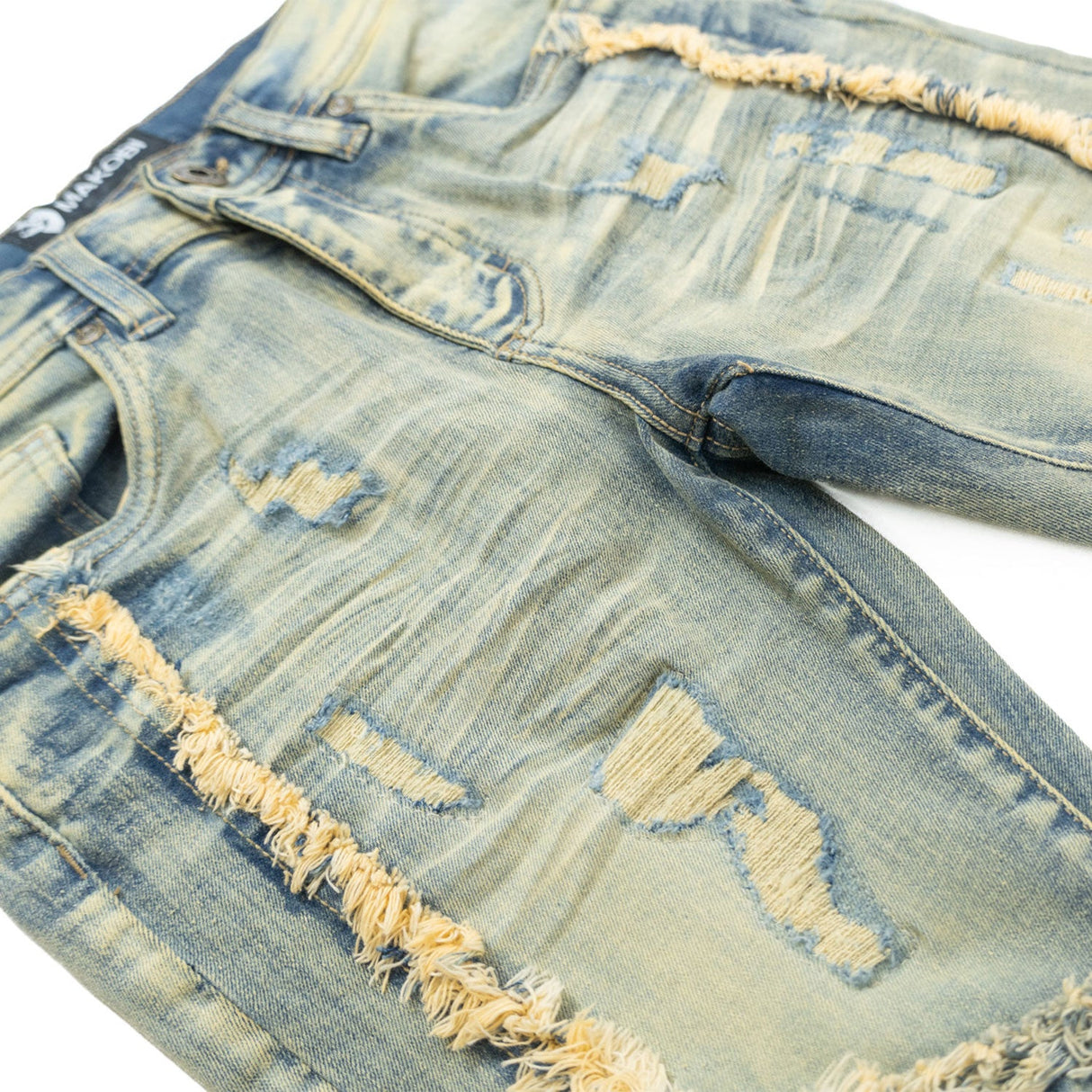 Makobi B1997 Gianno KIDS Stacked Jeans - Dirt