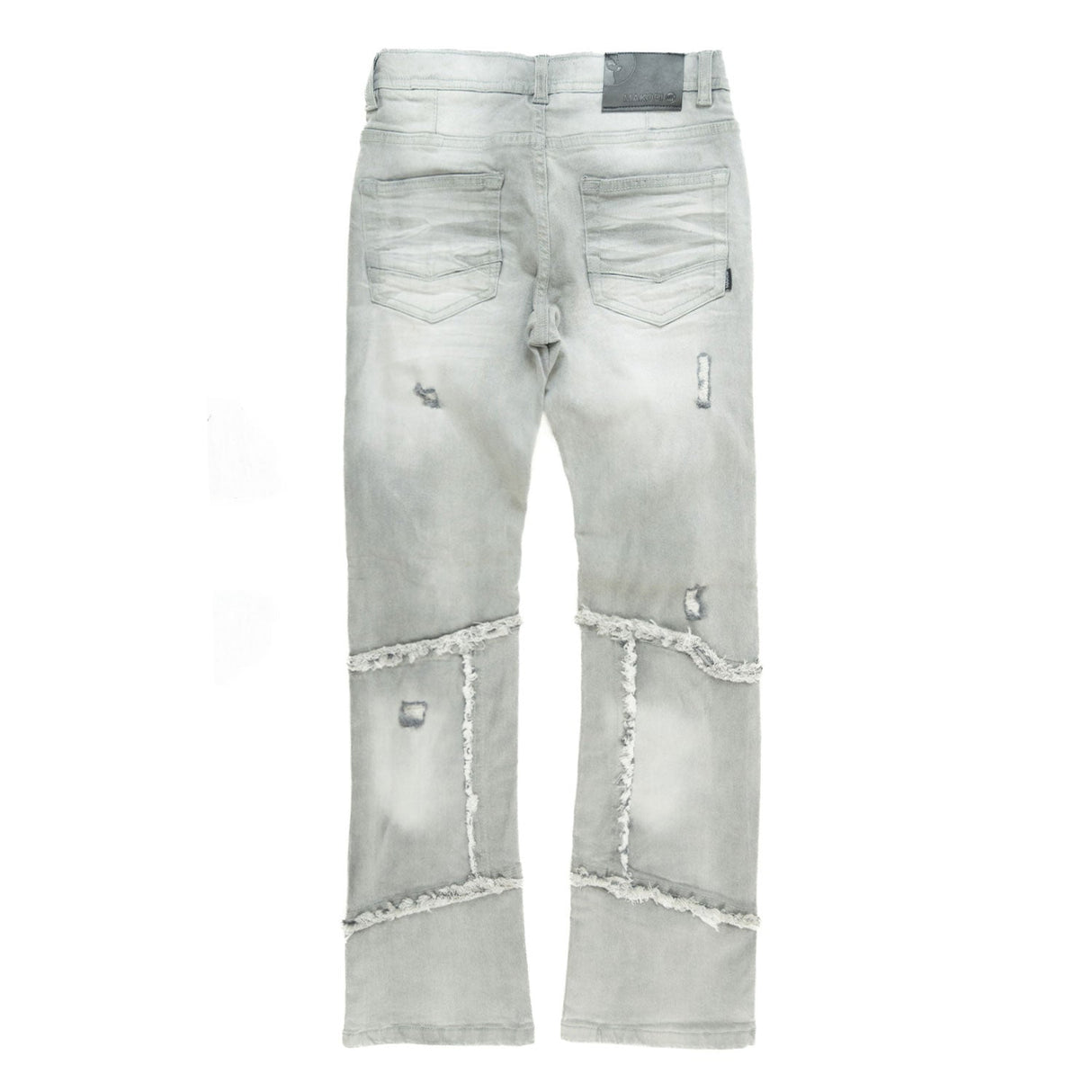 Makobi B1997 Gianno KIDS Stacked Jeans - Gray