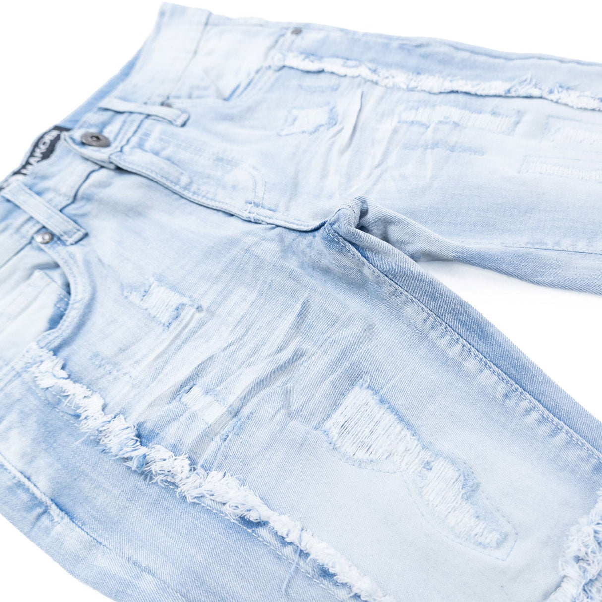 Makobi B1997 Gianno KIDS Stacked Jeans - Ice Wash