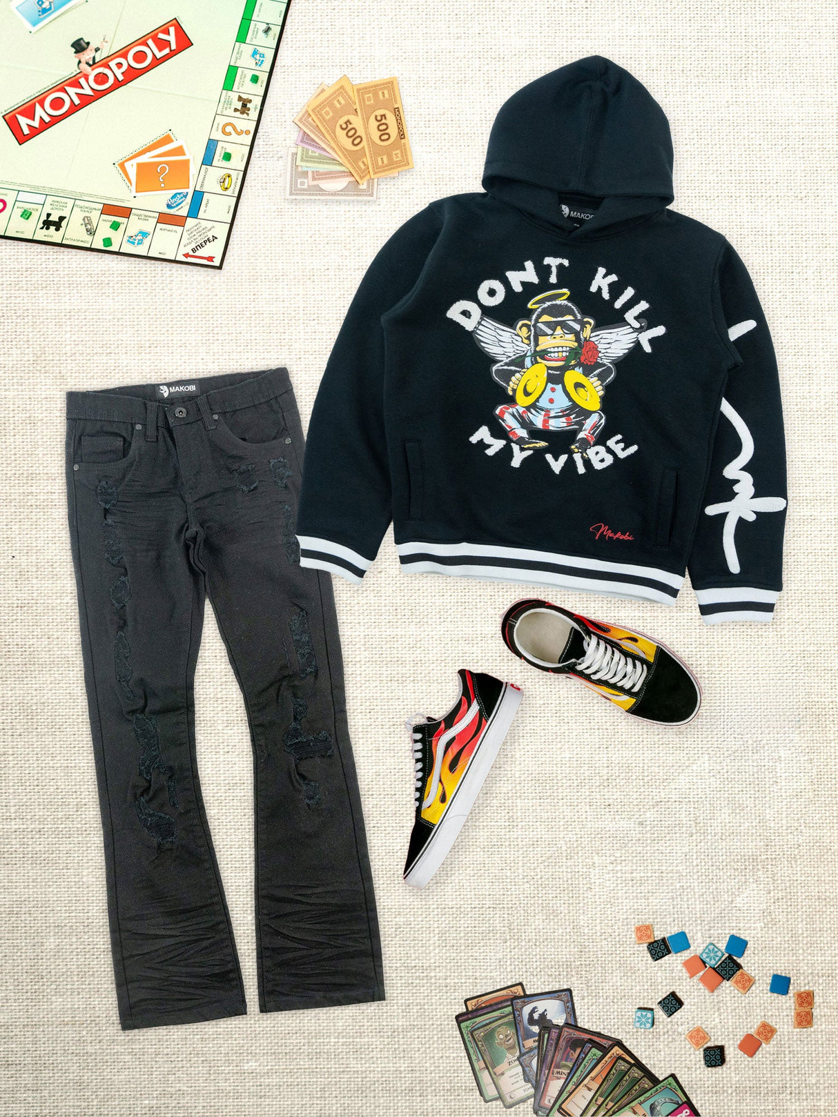 Makobi B4250 KIDS Vibe Hoody - Black