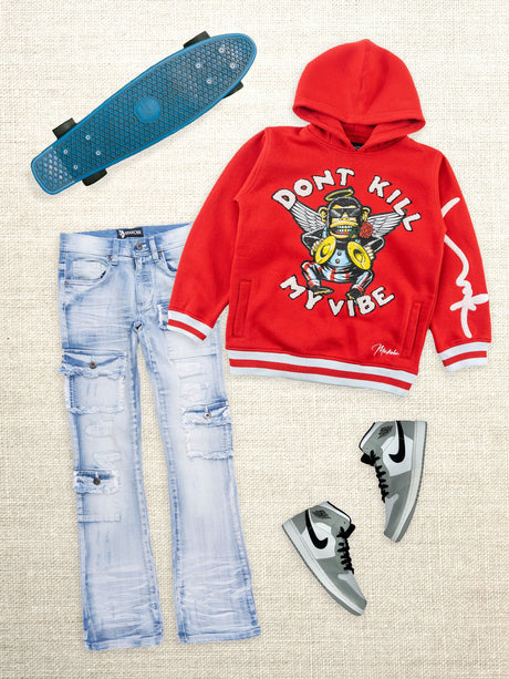 Makobi B4250 KIDS Vibe Hoody - Red