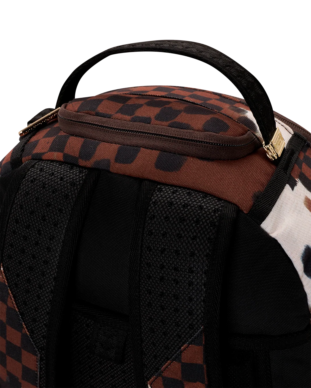 SprayGround Shark In Paris Cotton Canvas Painted DLX Backpack