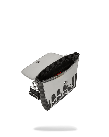 SPRAYGROUND METALLIC DRIP SHARK IN PARIS MESSENGER SLING