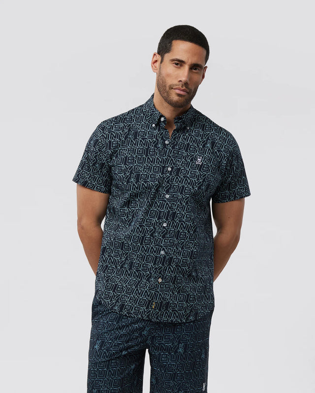 Psycho Bunny - All Over Swim T-Shirt - Navy