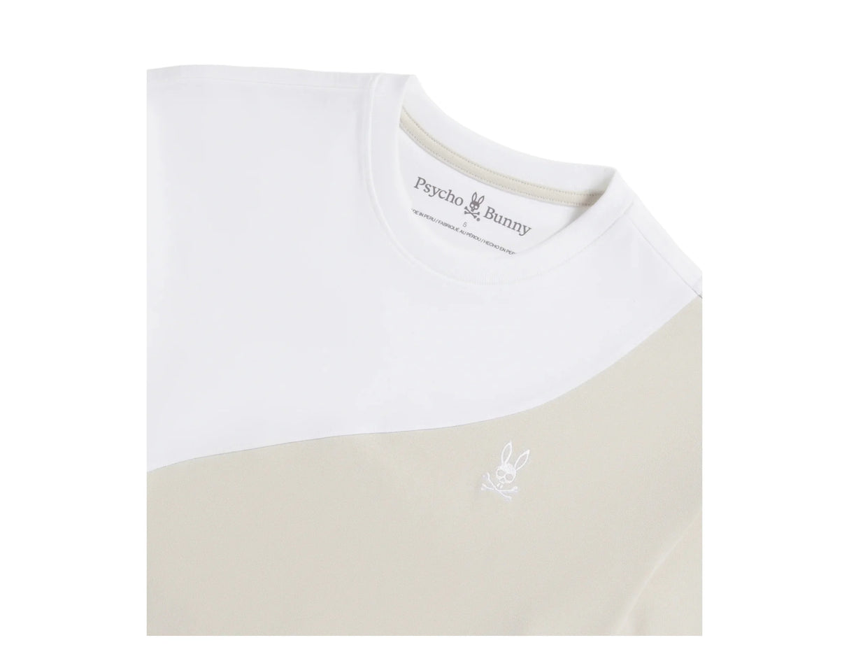 Psycho Bunny Relaxed Fit Embroidery Graphic Men's Tee Natural Linen