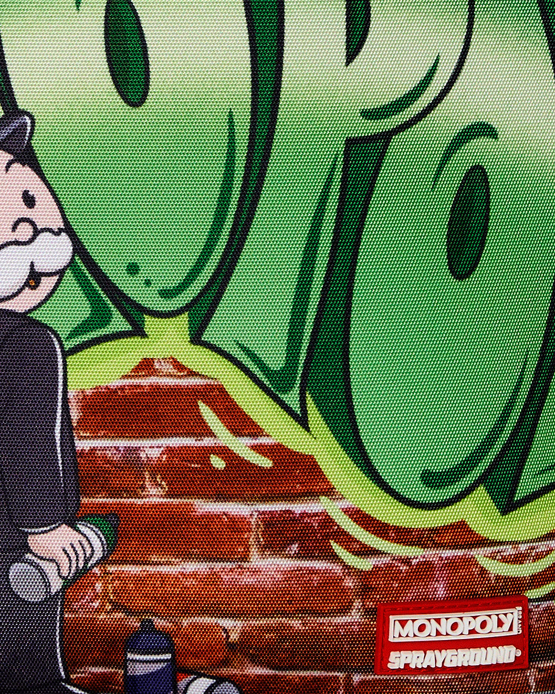 SPRAYGROUND MONOPOLY MAN GRAFFITI DLXR BACKPACK