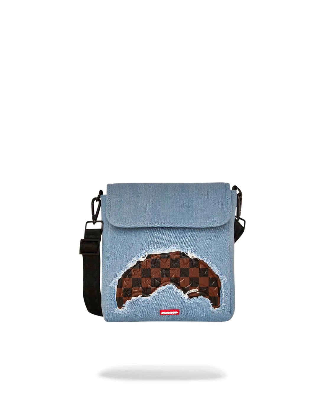 SPRAYGROUND DENIM SHARK MESSENGER SLING
