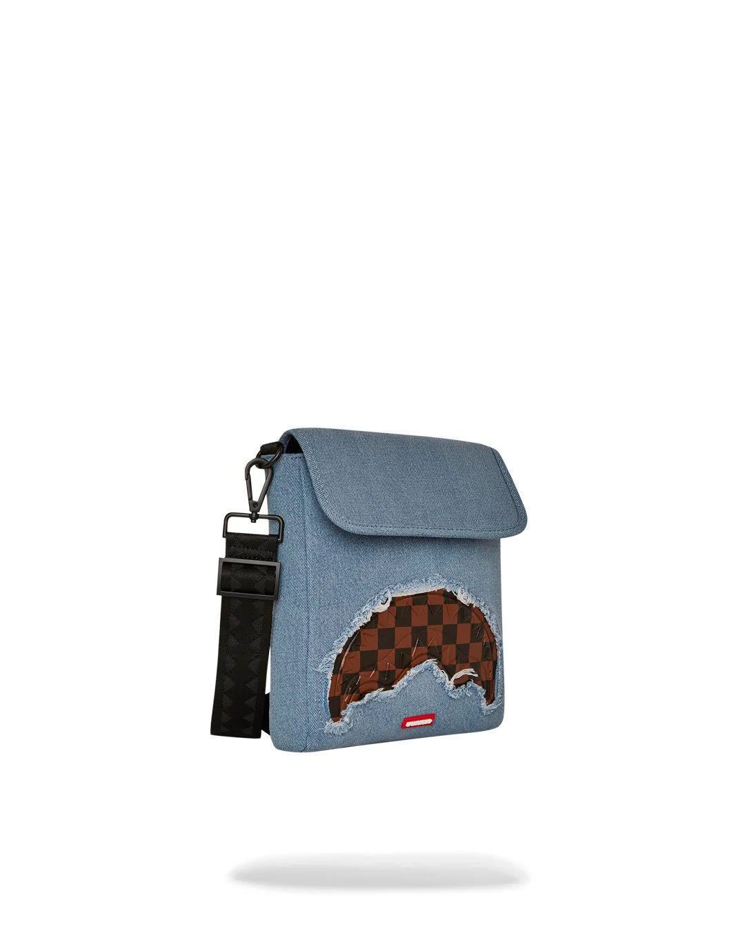 SPRAYGROUND DENIM SHARK MESSENGER SLING