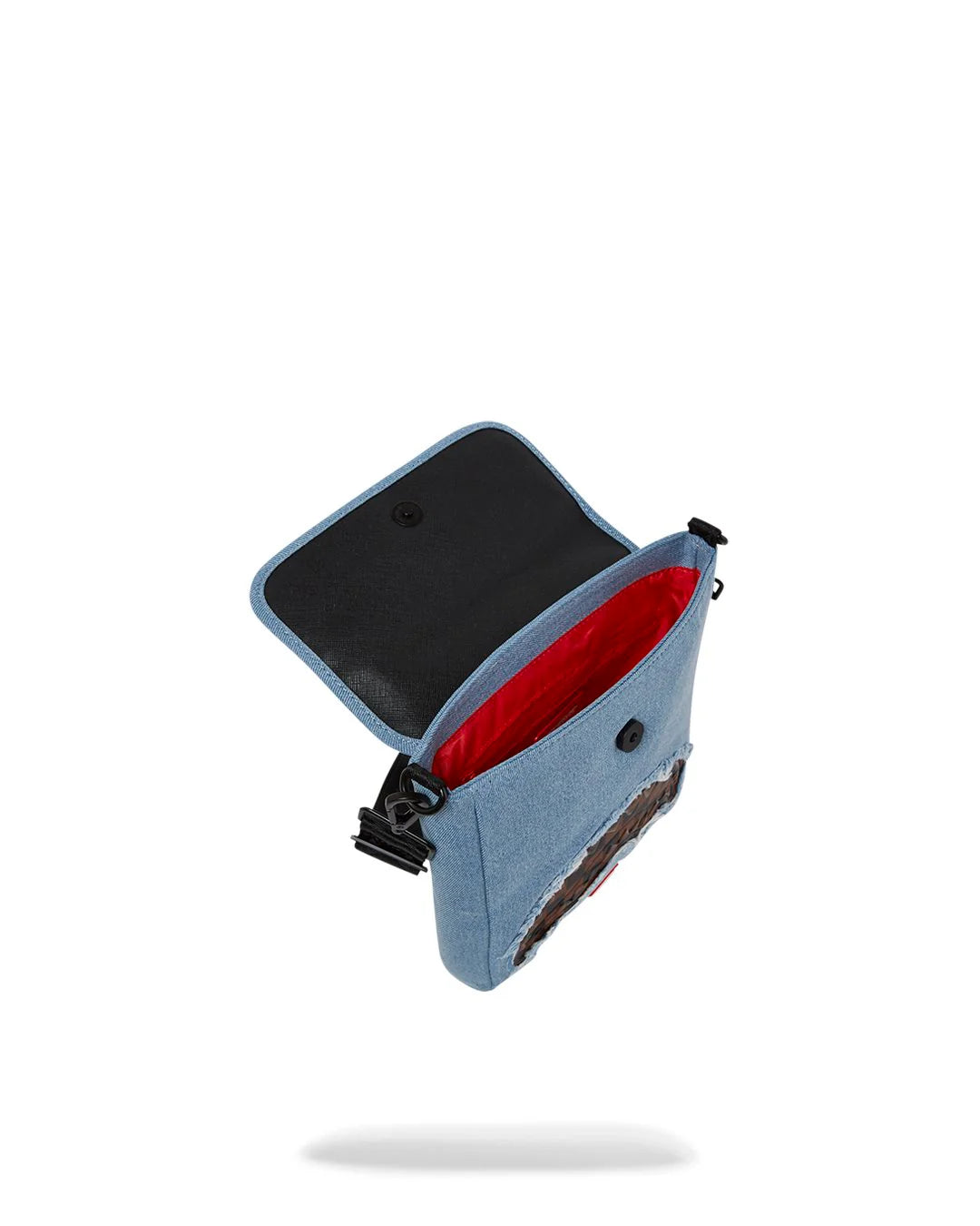 SPRAYGROUND DENIM SHARK MESSENGER SLING