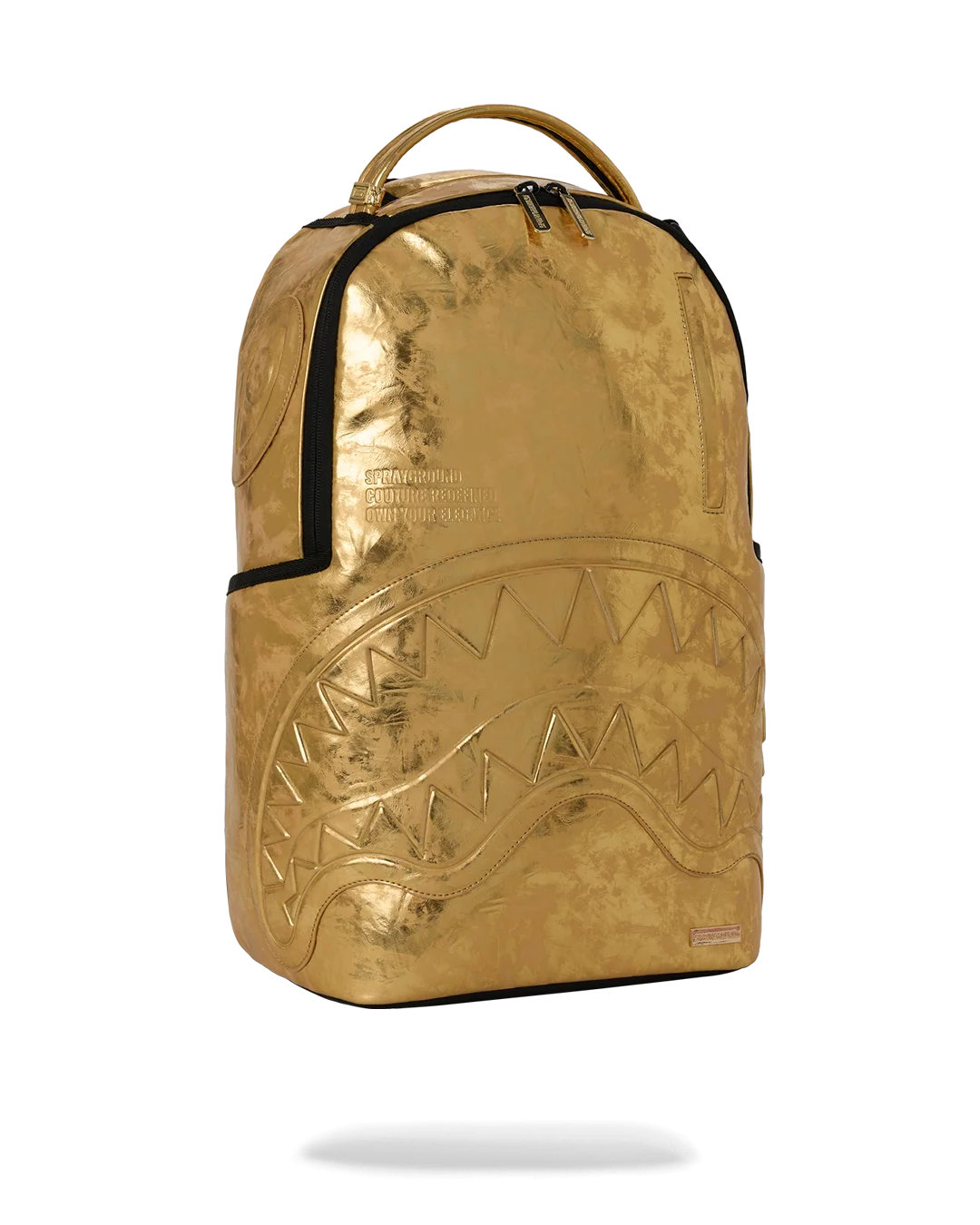 SprayGround Gold Weathered Dlxsv Backpack