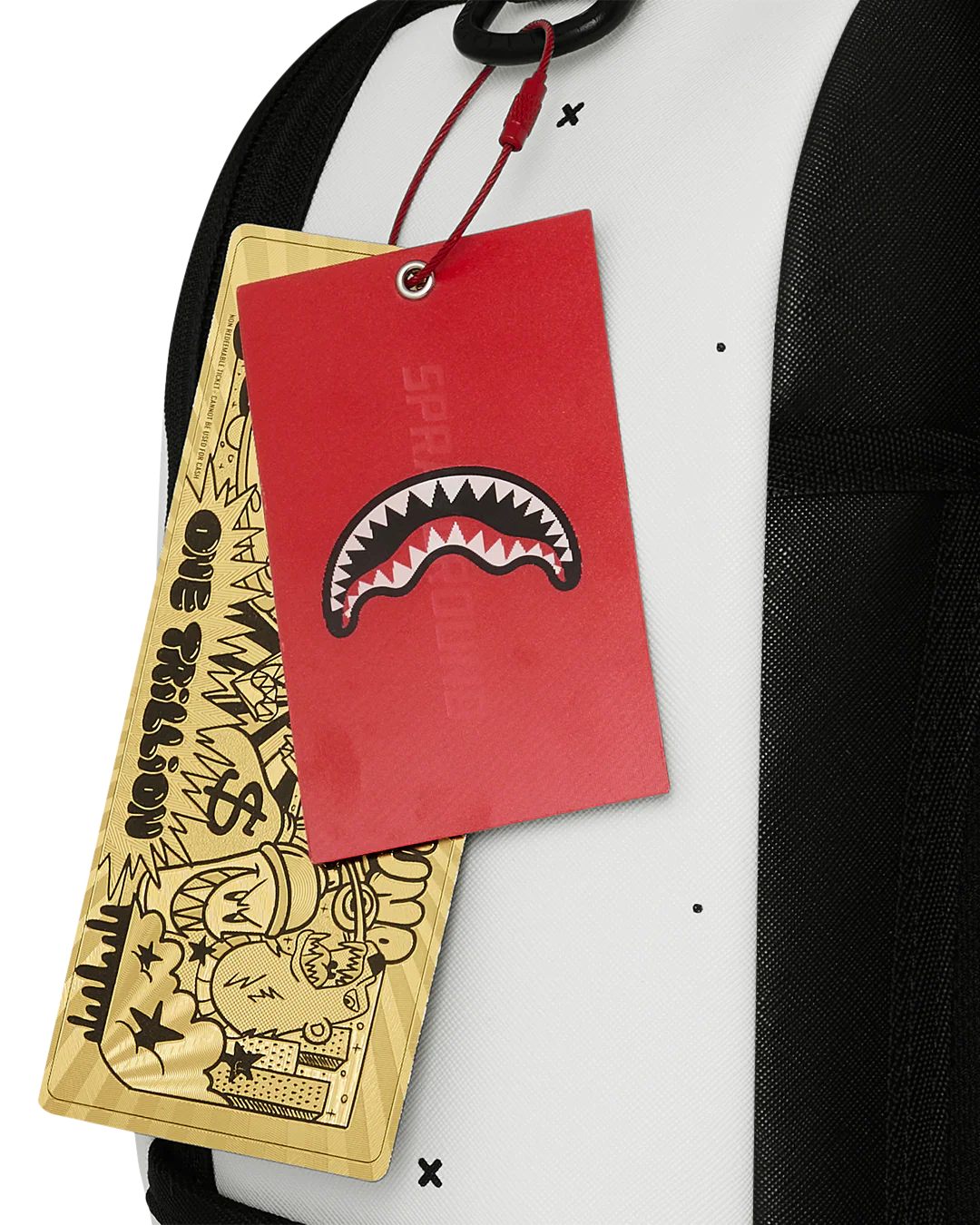 SprayGround Liquid Chrome Shark Central Dlxsv Backpack