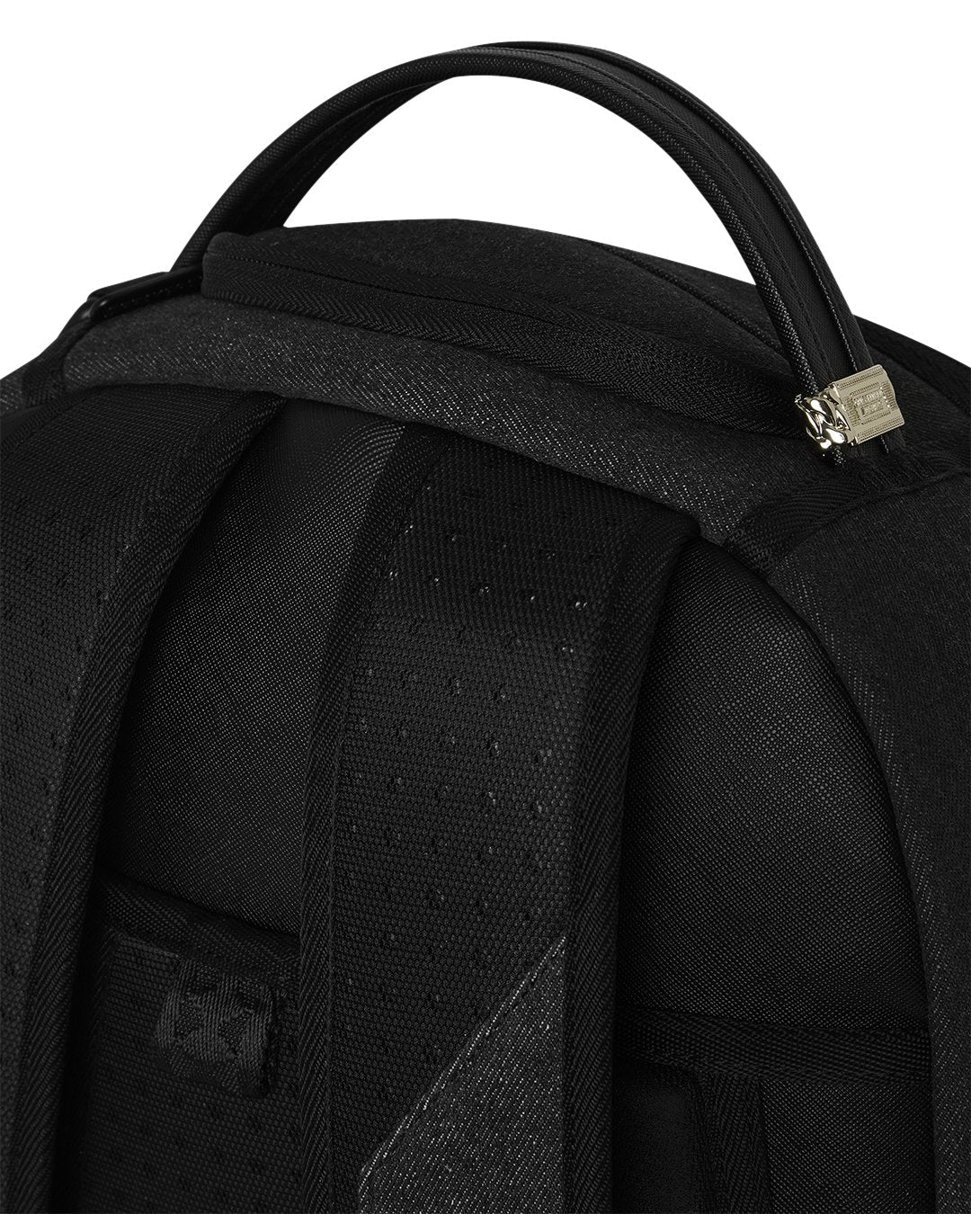SprayGround Black Denim Tear Shark Dlxsv Backpack