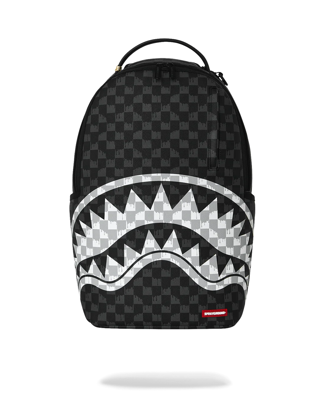 SprayGround Black And White Drip Check Dlxsv Backpack