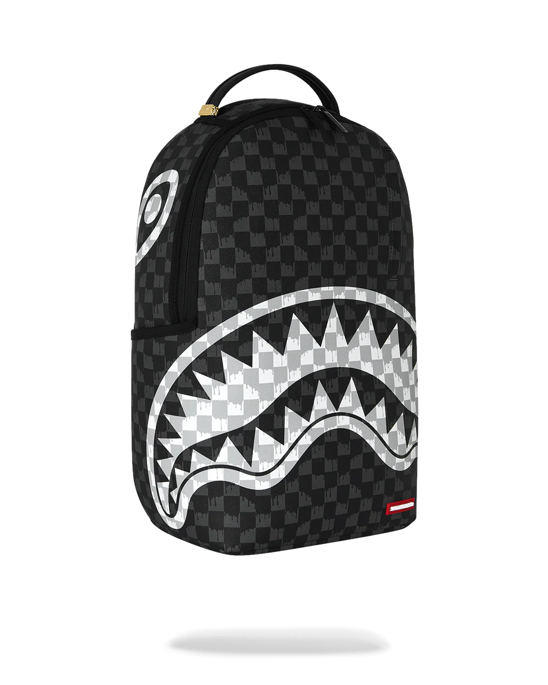 SprayGround Black And White Drip Check Dlxsv Backpack