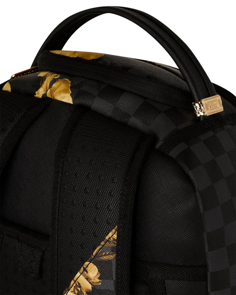 Sprayground Gold Floral Remix Dlxsv Backpack